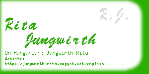rita jungwirth business card